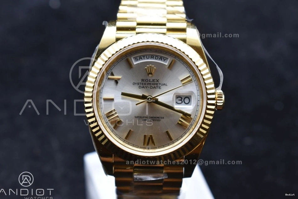 Edition 664 Date Effortless YG Silver Day Dial 228238 Best Roman Weight) President Bracelet 40 1:1 On ARF VR3255 (Gain 0706